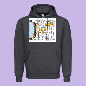 I'm A Bus Driver School Bus Zipper Hoodie Designed By Tumblerdesignbyshophia