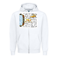 White i'm a bus driver school bus Zipper Hoodie - TumblerDesignByShophia