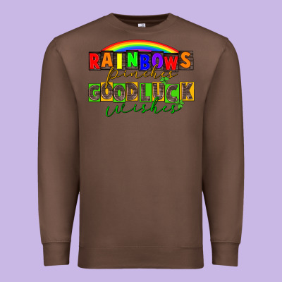Rainbows Pinches Good Luck Wisher St. Patrick's Premium Sweatshirt Designed By Cowgirlartshop