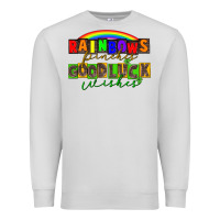 Dove Grey Rainbows pinches good luck wisher St. Patrick's Premium Sweatshirt - CowGirlArtShop