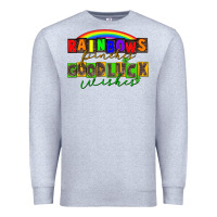 Heather Grey Rainbows pinches good luck wisher St. Patrick's Premium Sweatshirt - CowGirlArtShop