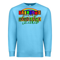 Ocean Blue Rainbows pinches good luck wisher St. Patrick's Premium Sweatshirt - CowGirlArtShop