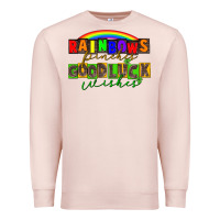 Pale Pink Rainbows pinches good luck wisher St. Patrick's Premium Sweatshirt - CowGirlArtShop