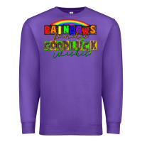 Purple Rainbows pinches good luck wisher St. Patrick's Premium Sweatshirt - CowGirlArtShop