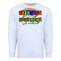 White Rainbows pinches good luck wisher St. Patrick's Premium Sweatshirt - CowGirlArtShop