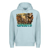 Blue Mist Long live Cowboys boots hat Premium Hoodie - HowdyJamesFarm