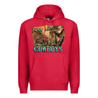 Cardinal Long live Cowboys boots hat Premium Hoodie - HowdyJamesFarm