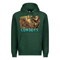 Sports Green Long live Cowboys boots hat Premium Hoodie - HowdyJamesFarm