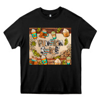 Black pumpkin spice Heavy Core Tee - AdoDesignShop