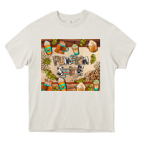 Cream pumpkin spice Heavy Core Tee - AdoDesignShop