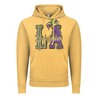 Vintage Mustard louisiana mardi gras Vintage Hoodie - MaliasSmallBusiness