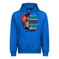 Cobalt sugar skull women hispanic heritage month Urban Hoodie - BundleAndBundleShop