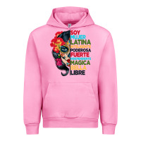 Fuchsia Pink sugar skull women hispanic heritage month Urban Hoodie - BundleAndBundleShop