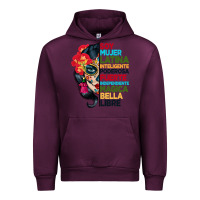 Mauve Wine sugar skull women hispanic heritage month Urban Hoodie - BundleAndBundleShop