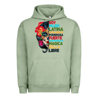 Pigment Oil Green sugar skull women hispanic heritage month Urban Hoodie - BundleAndBundleShop