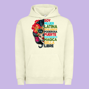 Sugar Skull Women Hispanic Heritage Month Urban Hoodie Designed By Bundleandbundleshop