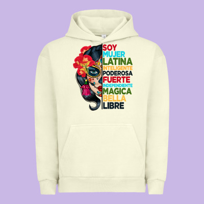 Sugar Skull Women Hispanic Heritage Month Urban Hoodie Designed By Bundleandbundleshop
