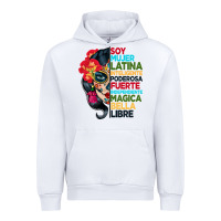 White sugar skull women hispanic heritage month Urban Hoodie - BundleAndBundleShop