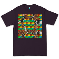 Plum western autism seamless pattern Premium Tee - Artiststas