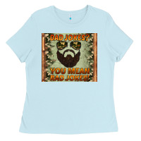 Baby Blue dad jokes you mean rad jokes Ladies Tee - Artiststas