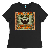 Black dad jokes you mean rad jokes Ladies Tee - Artiststas