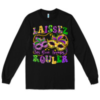 Black laissez les bon temps rouler Long Sleeve Tee - LillyAllenDesigns