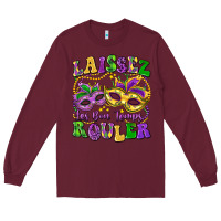 Burgundy laissez les bon temps rouler Long Sleeve Tee - LillyAllenDesigns