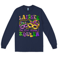 Navy laissez les bon temps rouler Long Sleeve Tee - LillyAllenDesigns