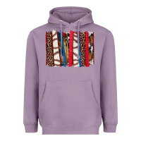 Lavender Baseball brushstroke Heavyweight Hoodie - HowdyJamesFarm