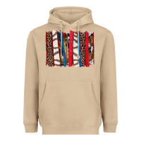 Mushroom Baseball brushstroke Heavyweight Hoodie - HowdyJamesFarm