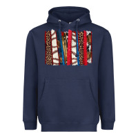 Navy Baseball brushstroke Heavyweight Hoodie - HowdyJamesFarm