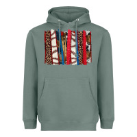 Sage Baseball brushstroke Heavyweight Hoodie - HowdyJamesFarm
