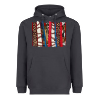 Smoke Baseball brushstroke Heavyweight Hoodie - HowdyJamesFarm