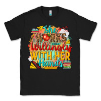 Black she works willingly with her hands teacher Classic Tee - NancyCooperArtShop