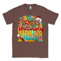Chestnut she works willingly with her hands teacher Classic Tee - NancyCooperArtShop