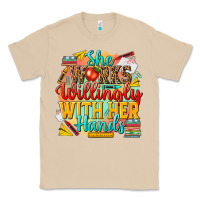 Mushroom she works willingly with her hands teacher Classic Tee - NancyCooperArtShop