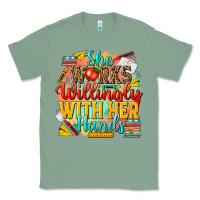 Sage she works willingly with her hands teacher Classic Tee - NancyCooperArtShop