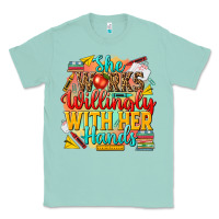 Seafoam she works willingly with her hands teacher Classic Tee - NancyCooperArtShop