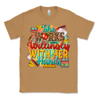 Toasted Coconut she works willingly with her hands teacher Classic Tee - NancyCooperArtShop