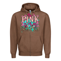 Chestnut The pink is for my sister Cancer Awareness Zipper Hoodie - HowdyJamesFarm