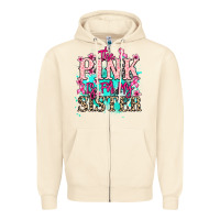 The Pink Is For My Sister Cancer Awareness Zipper Hoodie | Teevron