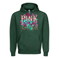 Sports Green The pink is for my sister Cancer Awareness Zipper Hoodie - HowdyJamesFarm