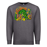 Charcoal Heather Feeling lucky St. Patrick's Day Premium Sweatshirt - CowGirlArtShop