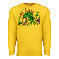 Lemon Feeling lucky St. Patrick's Day Premium Sweatshirt - CowGirlArtShop