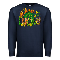 Navy Feeling lucky St. Patrick's Day Premium Sweatshirt - CowGirlArtShop
