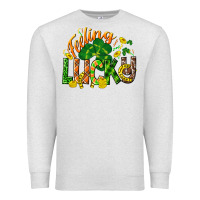 Oatmeal Heather Feeling lucky St. Patrick's Day Premium Sweatshirt - CowGirlArtShop