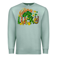 Seafoam Feeling lucky St. Patrick's Day Premium Sweatshirt - CowGirlArtShop