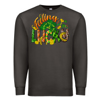 Smoke Feeling lucky St. Patrick's Day Premium Sweatshirt - CowGirlArtShop