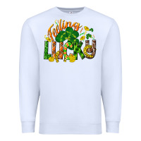 White Feeling lucky St. Patrick's Day Premium Sweatshirt - CowGirlArtShop