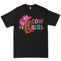 Black valentine day boots hat and roses Premium Tee - AdoDesignShop